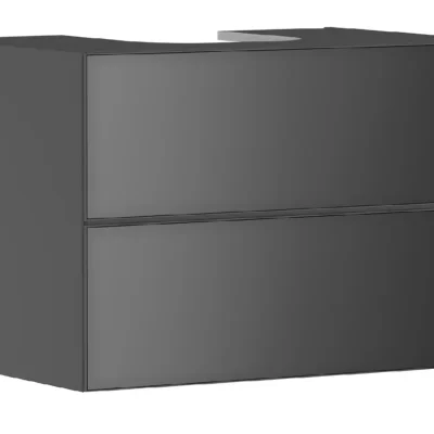 Hansgrohe Xevolos E - izlietnes apakšskapītis 78x56x55 cm, 2 atvilktnes, matēti pelēks/metāliski pelēks 54189770