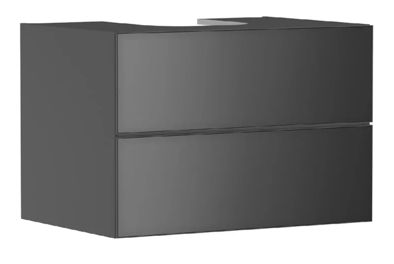 Hansgrohe Xevolos E - izlietnes apakšskapītis 78x56x55 cm, 2 atvilktnes, matēti pelēks/metāliski pelēks 54189770