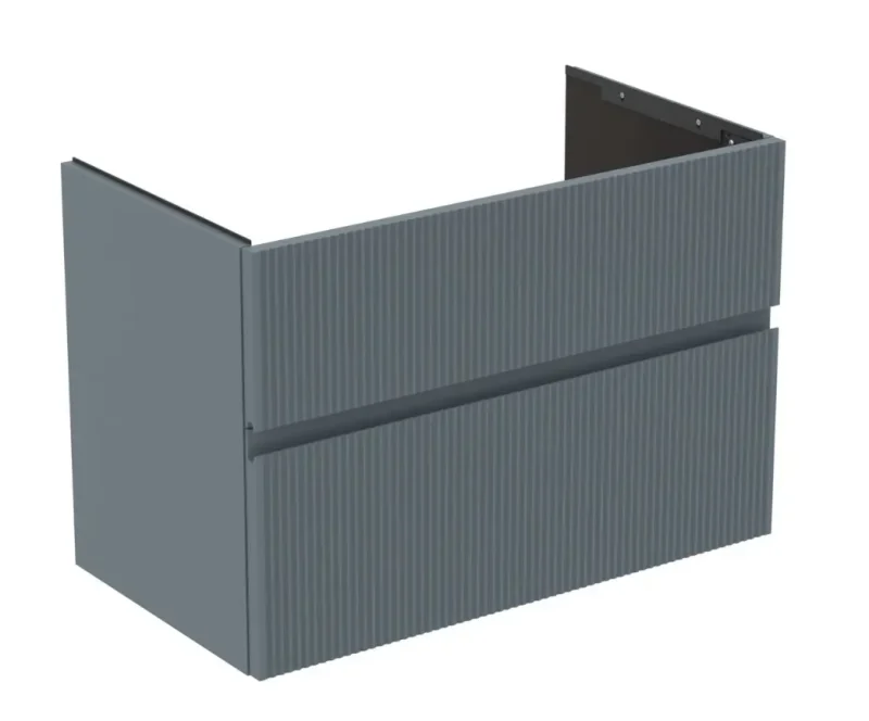 Ideal Standard Finesse - izlietnes skapītis 80x44x55 cm, 2 atvilktnes, Ribbed matēts Ashblue E3387UQ