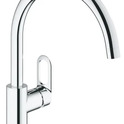 Grohe BauLoop - virtuves izlietnes vienas sviras maisītājs, hromēts 31368000