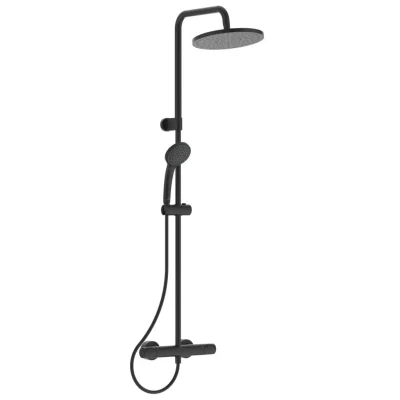 Ideal Standard CeraTherm - dušas komplekts T25 ar termostatu, 20 cm, 1 strūkla, melns A7546XG