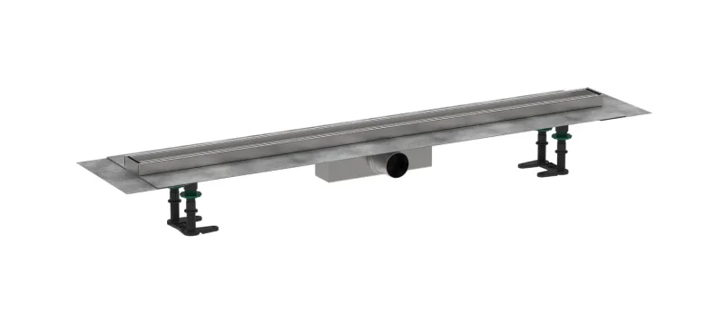 Hansgrohe RainDrain Compact - dušas noteka 100 cm flīžu ievietošanai, ar režģi 56183000