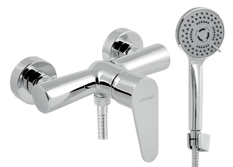 Novaservis Titania Fresh - dušas maisītājs ar piederumiem, hroms 96061,0E