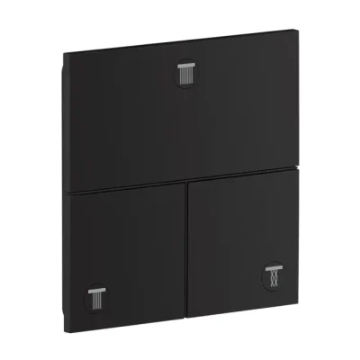 Axor ShowerSelect ID - zemapmetuma vārsts, 3 patērētājiem, matēti melns 36780670