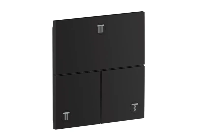 Axor ShowerSelect ID - zemapmetuma vārsts, 3 patērētājiem, matēti melns 36780670