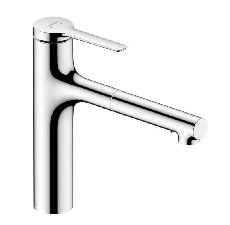 Hansgrohe Zesis M33 - virtuves izlietnes maisītājs ar izvelkamu dušu, hroms 74822000