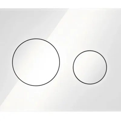 Tece TECEloop - WC vadības plate, stikls balts/balts 9240650