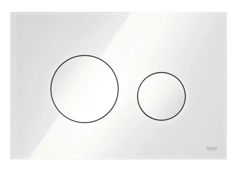 Tece TECEloop - WC vadības plate, stikls balts/balts 9240650