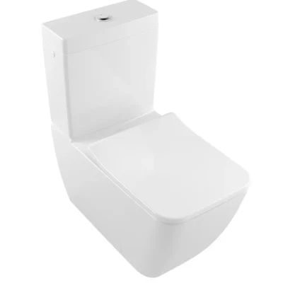 Villeroy & Boch Venticello - stāvošs dziļais WC kombinācijai, Vario noteka, DirectFlush, CeramicPlus, Alpu balts 4612R0R1