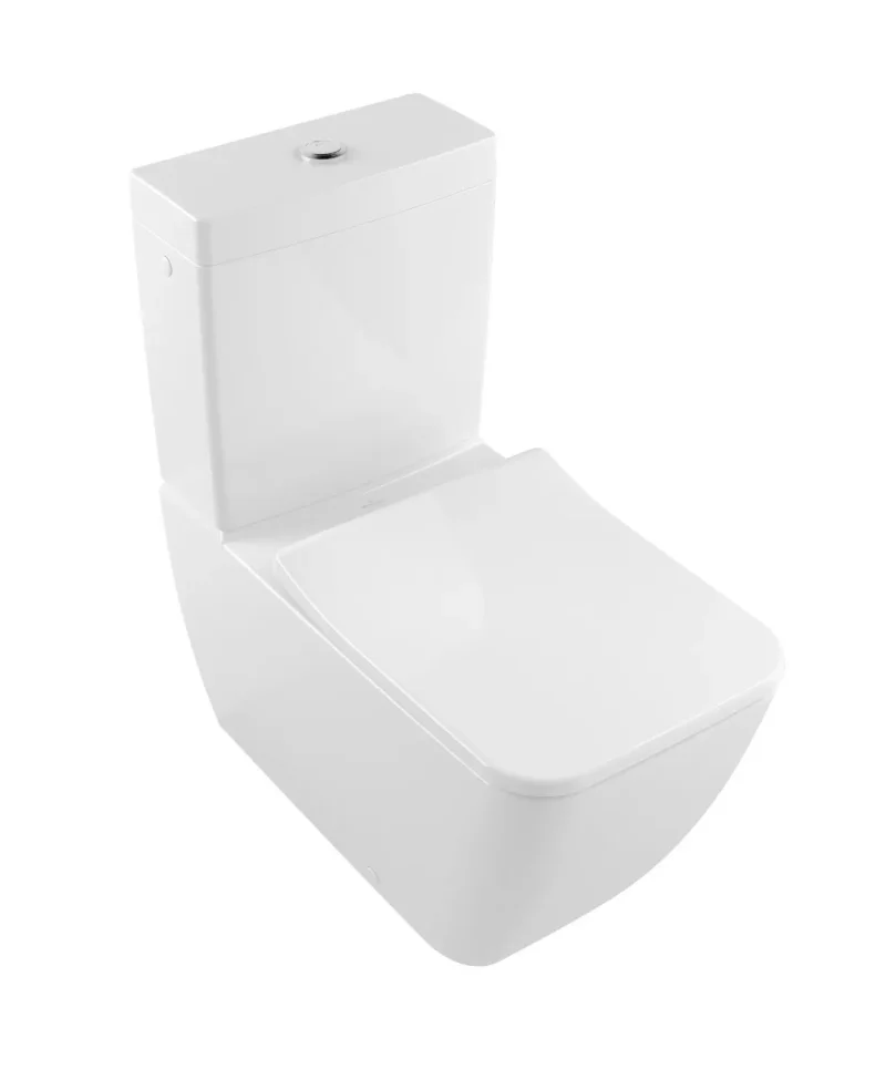 Villeroy & Boch Venticello - stāvošs dziļais WC kombinācijai, Vario noteka, DirectFlush, CeramicPlus, Alpu balts 4612R0R1