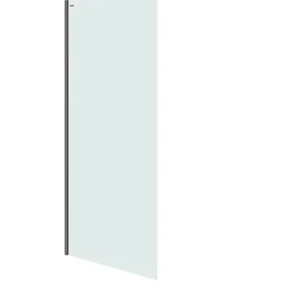 Cersanit Mille - Walk-In dušas siena, 100x200 cm, melns/caurspīdīgs stikls S161-003