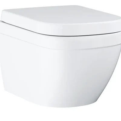Grohe Euro Ceramic - piekaramais WC ar WC sēdekli SoftClose, Rimless, Triple Vortex, Alpu balts 39693000