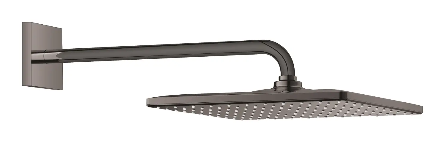 Grohe Rainshower - galvas duša 310 Mono Cube 9,5 l/min, 1 strūklas veids, dušas sviras 4 cm, Hard Graphite 26564A00