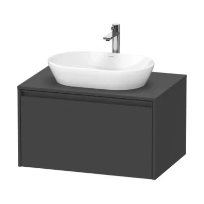 Duravit Ketho.2 - izlietnes skapītis 46x80x55 cm, 1 atvilktne, grafīta matēts K24885049490000