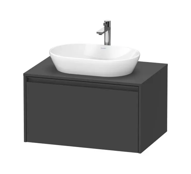 Duravit Ketho.2 - izlietnes skapītis 46x80x55 cm, 1 atvilktne, grafīta matēts K24885049490000