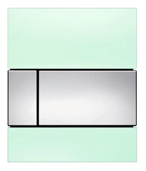 Tece TECEsquare - pisuāra vadības plate, zaļš stikls/hroms spīdīgs 9242805