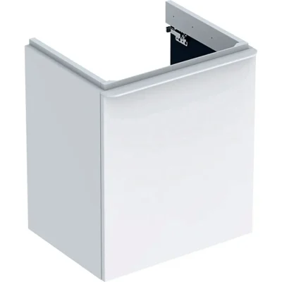 Geberit Smyle Square - izlietnes apakšskapis, 54x43x62 cm, 1 durvis, eņģes labajā pusē, balts spīdīgs/balts matēts 500.365.00.1