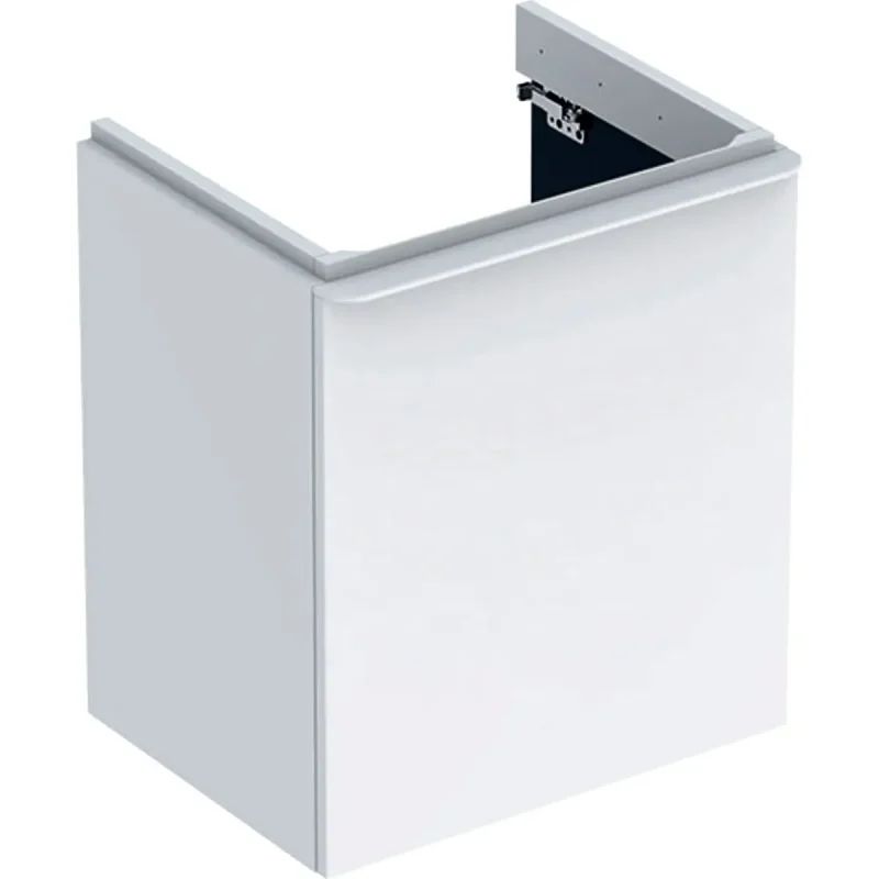 Geberit Smyle Square - izlietnes apakšskapis, 54x43x62 cm, 1 durvis, eņģes labajā pusē, balts spīdīgs/balts matēts 500.365.00.1