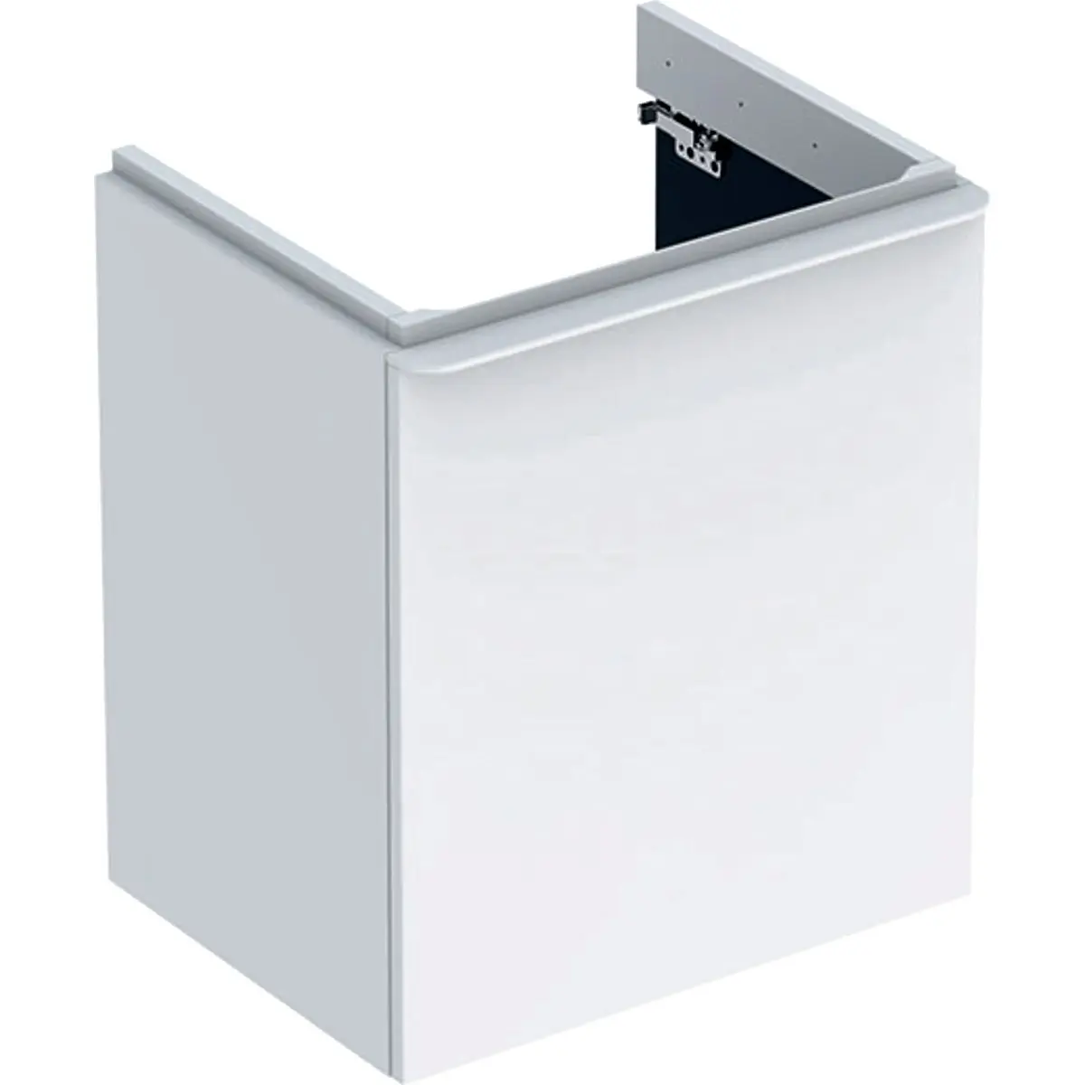 Geberit Smyle Square - izlietnes skapītis, 54x43x62 cm, 1 durvis, eņģes kreisajā pusē, balts spīdīgs/balts matēts 500.366.00.1
