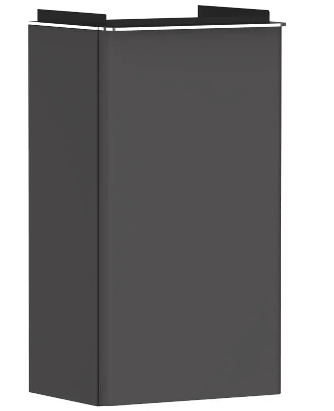 Hansgrohe Xelu Q - izlietnes skapītis, 63x34x27 cm, 1 durvis, eņģes kreisajā pusē, matēti pelēks/hroms 54012000
