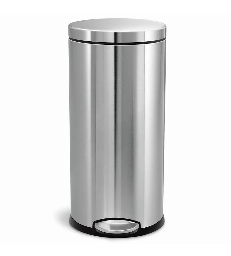 Simplehuman atkritumu tvertne - atkritumu spainis 30 l, matēts nerūsējošais tērauds CW1810