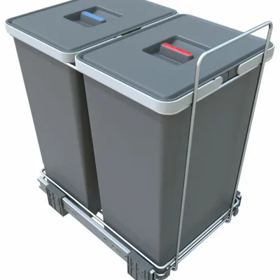 Elletipi Ecofil - iebūvējams atkritumu spainis, dalīts, 48 l PF01 44B2