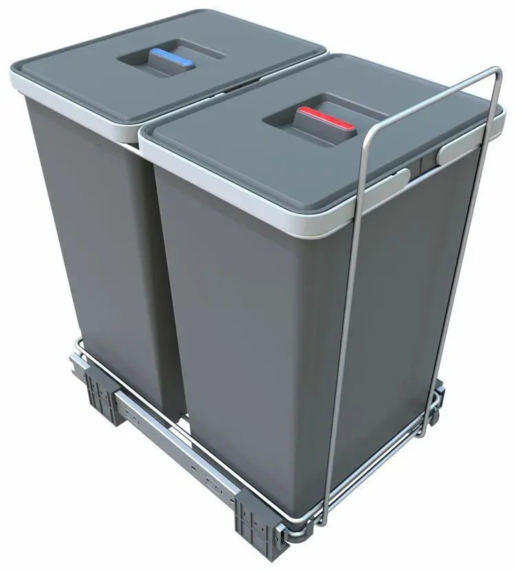 Elletipi Ecofil - iebūvējams atkritumu spainis, dalīts, 48 l PF01 44B2