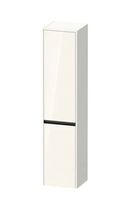 Duravit Ketho.2 - augstais skapis 176x40x36 cm, ar 2 durvīm, eņģes kreisajā pusē, balts spīdīgs K21329L22220000