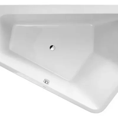 Duravit Paiova 5 - asimetriska vanna, 190x140 cm, ar paneli, labā puse, balta 700397000000000