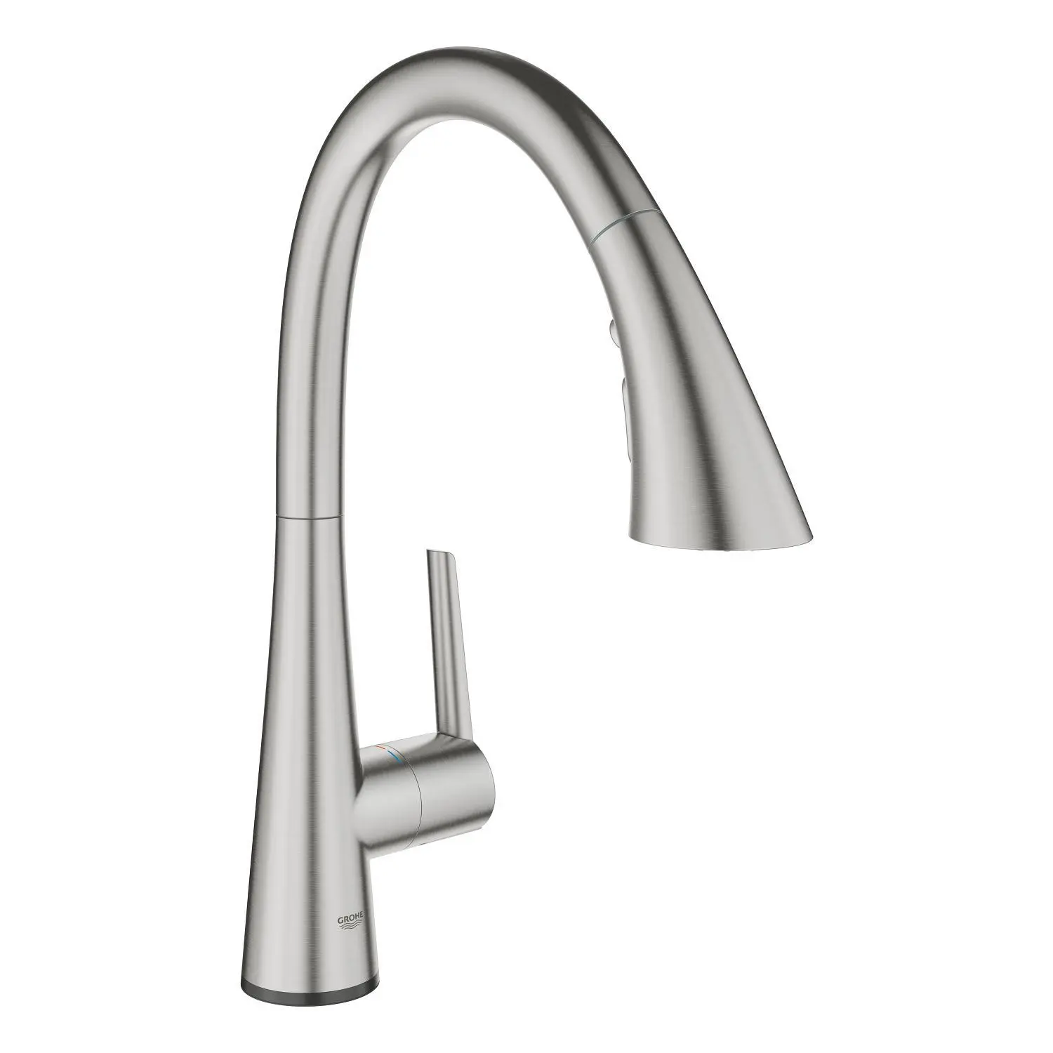 Grohe ZedraTouch - elektronisks virtuves izlietnes maisītājs ar izvelkamu trauku dušu, SuperSteel 30219DC2