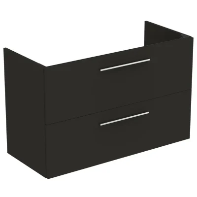 Ideal Standard i.Life A - izlietnes skapītis, 100x44x63 cm, 2 atvilktnes, ogļu pelēks matēts T5257NV