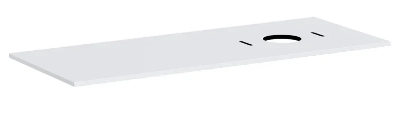 Hansgrohe Xilesa E - izlietnes virsma, 138x55 cm, izgriezums labajā pusē, matēti balta 54279700