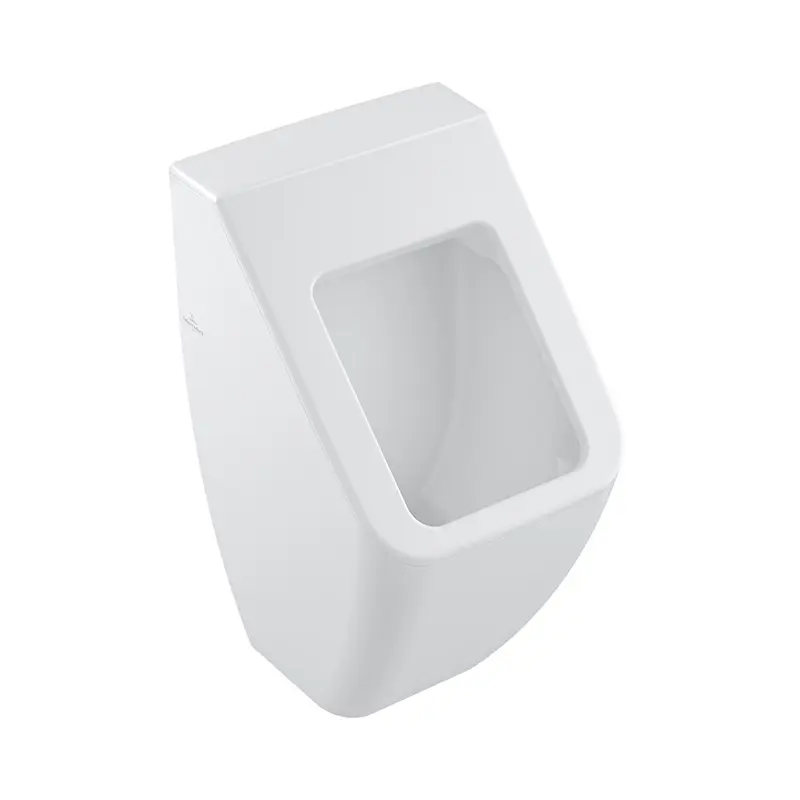 Villeroy & Boch Venticello - nosūces pisuārs ar vāku, slēpts pieslēgums, DirectFlushCeramicPlus, Stone White 5504R1RW