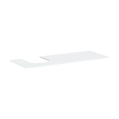 Hansgrohe Xevolos E - izlietnes virsma, 137x55 cm, izgriezums kreisajā pusē, balta matēta 54205700