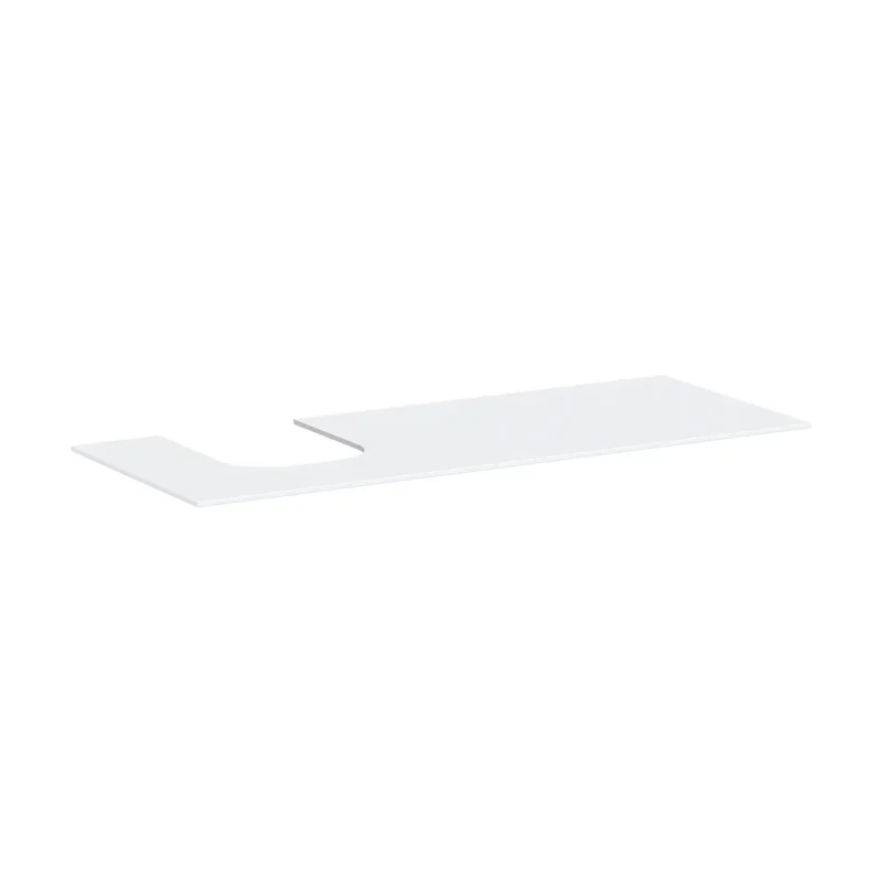 Hansgrohe Xevolos E - izlietnes virsma, 137x55 cm, izgriezums kreisajā pusē, balta matēta 54205700