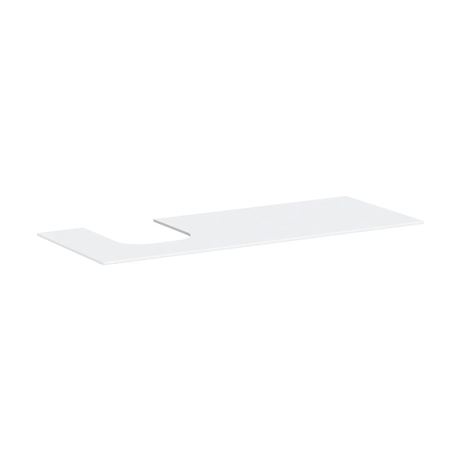 Hansgrohe Xevolos E - izlietnes virsma, 137x55 cm, izgriezums kreisajā pusē, balta matēta 54205700