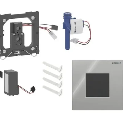 Geberit - elektroniska pisuāra skalošanas vadība tips 01, darbība ar baterijām, Bluetooth, hroms 116.094.21.1