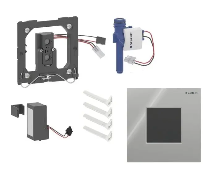 Geberit - elektroniska pisuāra skalošanas vadība tips 01, darbība ar baterijām, Bluetooth, hroms 116.094.21.1
