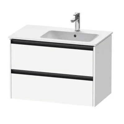 Duravit Ketho.2 - izlietnes skapītis, 55x81x48 cm, 2 atvilktnes, balts matēts K25268018180000