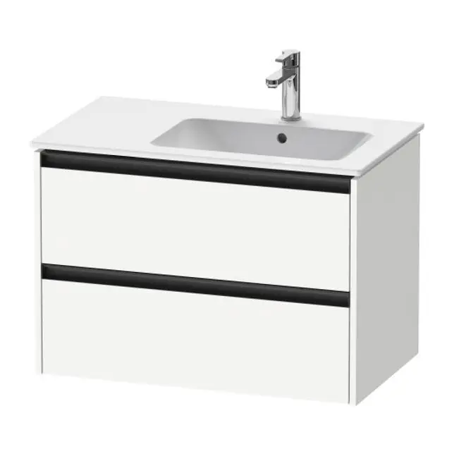 Duravit Ketho.2 - izlietnes skapītis, 55x81x48 cm, 2 atvilktnes, balts matēts K25268018180000