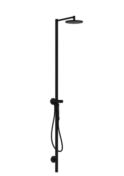 Axor Starck - dušas komplekts ar termostatu, diametrs 24 cm, matēti melns 12672670