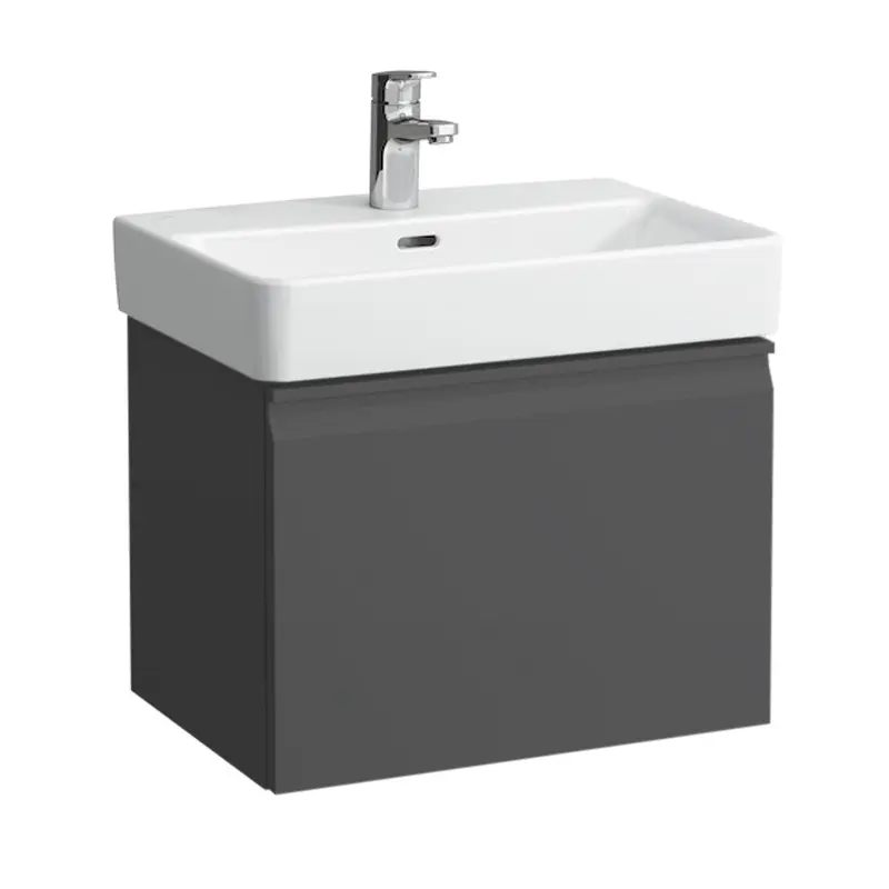 Laufen Pro S - izlietnes skapītis 57x45x39 cm, 1 atvilktne, grafīta matēts H4833720964801