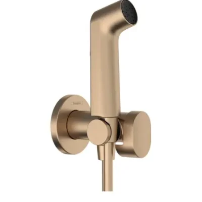 Hansgrohe - sienas vārsts ar rokas bidē dušu, birstēta bronza 29230140