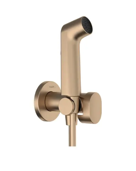 Hansgrohe - sienas vārsts ar rokas bidē dušu, birstēta bronza 29230140