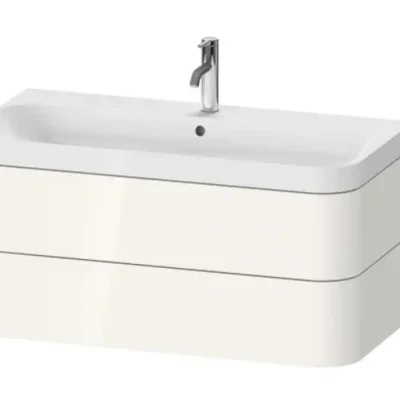 Duravit Happy D.2 Plus - skapis ar izlietni 48x98x49 cm, 2 atvilktnes, balts spīdīgs HP4348O2222