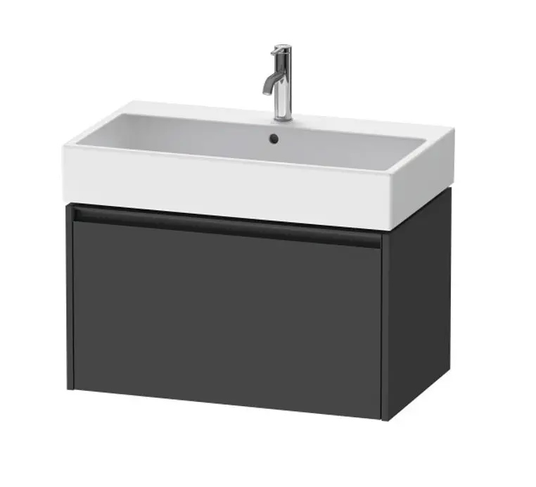 Duravit Ketho.2 - izlietnes skapītis, 44x78x46 cm, 1 atvilktne, grafīta matēts K25077049490000