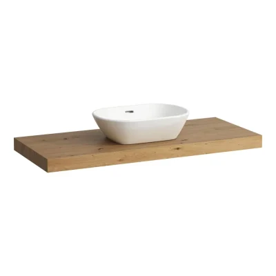 Laufen Lani - izlietnes virsma, 118 cm, izgriezums vidū, ozols H4046711122671