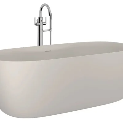 Kludi Resa - brīvi stāvoša vanna, 170x80 cm, smilšu pelēka matēta 53BF02O2