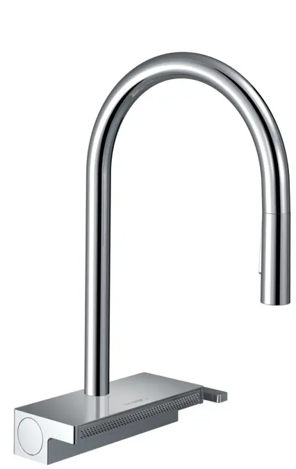Hansgrohe M81 - izlietnes maisītājs Aquno Select, ar izvelkamu dušu un plakanu strūklu, sBOX, hromēts 73831000