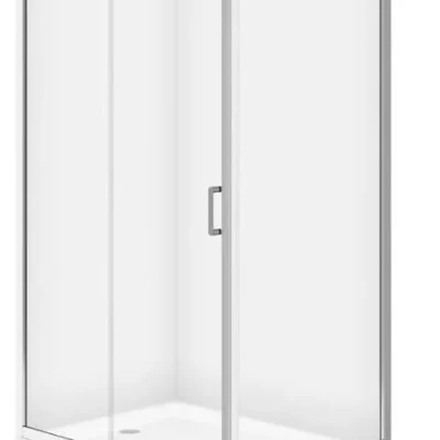 Cersanit Zip - dušas stūris 79x99 cm, hroms/caurspīdīgs stikls S154-003